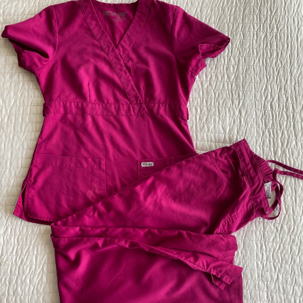 Magenta Greys Anatomy Scrub Set